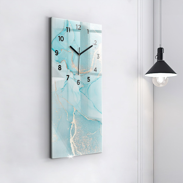 Horloge murale verticale Marbre décoratif
