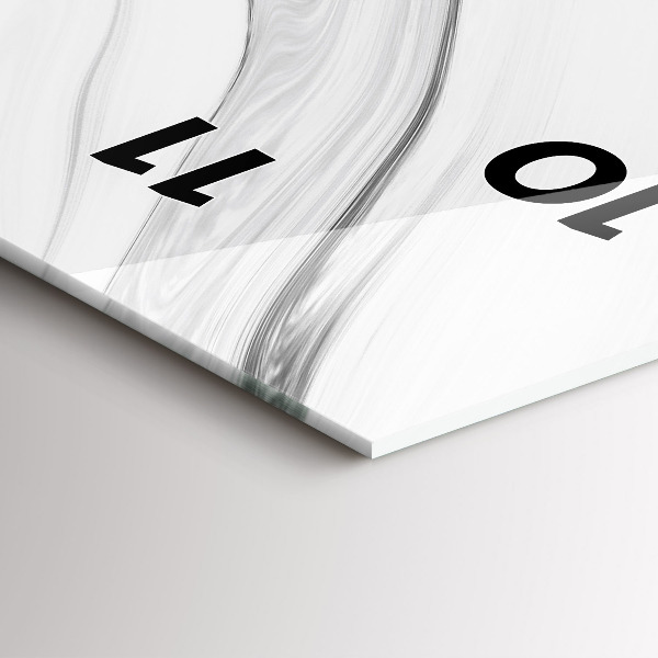 Horloge murale verticale Marbre décoratif