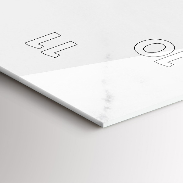 Horloge murale verticale Marbre élégant