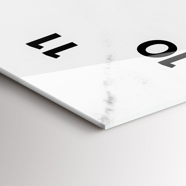 Horloge murale verticale Marbre élégant