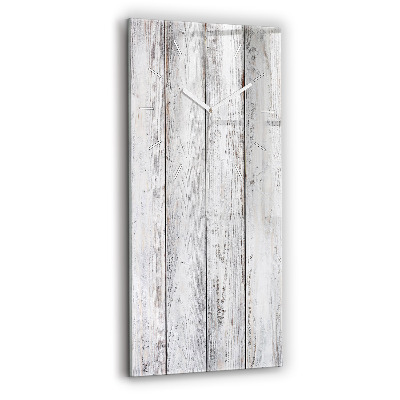 Horloge murale verticale planches peintes