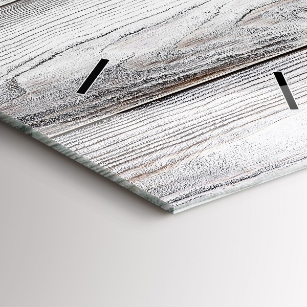 Horloge murale verticale planches peintes