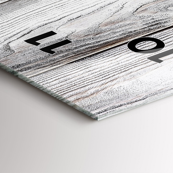 Horloge murale verticale planches peintes