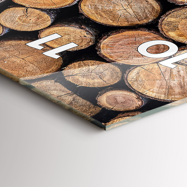 Horloge murale verticale cernes des arbres