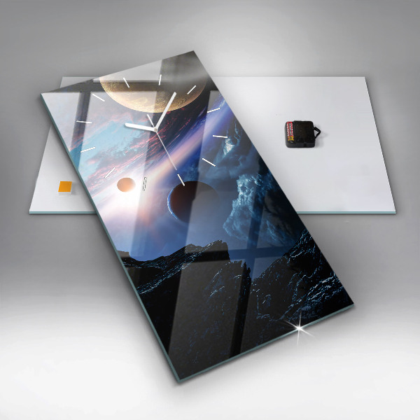 Horloge murale verticale Grande Galaxie