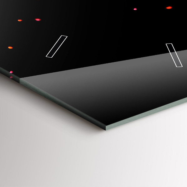 Horloge murale verticale Explosion de couleurs