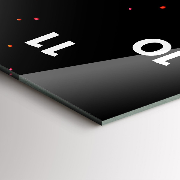 Horloge murale verticale Explosion de couleurs