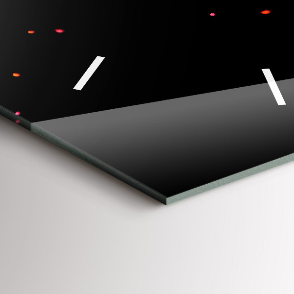 Horloge murale verticale Explosion de couleurs