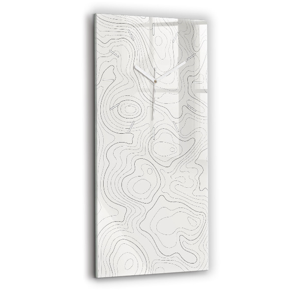 Horloge murale verticale 'Taches d''abstraction'