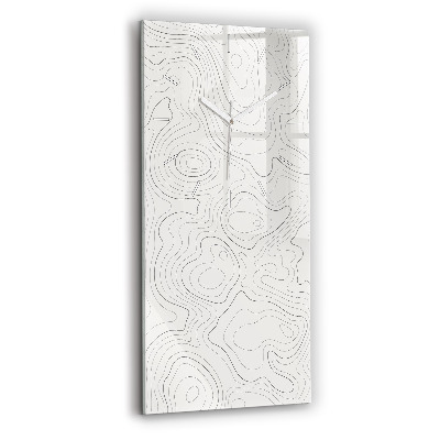 Horloge murale verticale 'Taches d''abstraction'