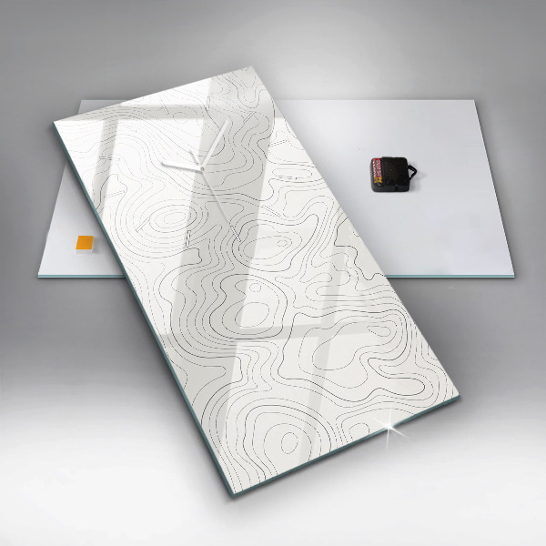 Horloge murale verticale 'Taches d''abstraction'