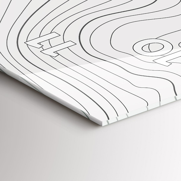 Horloge murale verticale 'Taches d''abstraction'