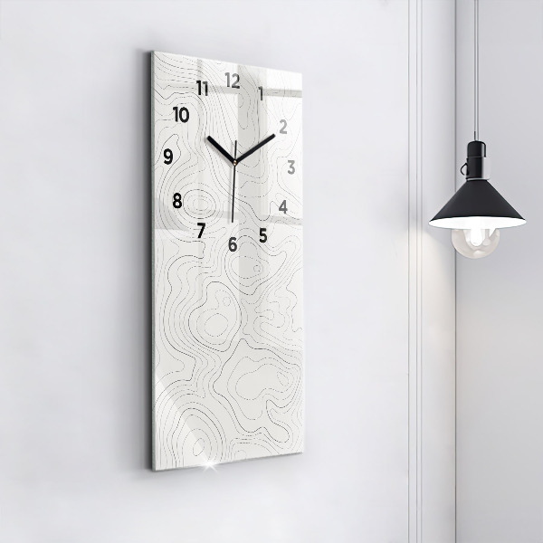 Horloge murale verticale 'Taches d''abstraction'