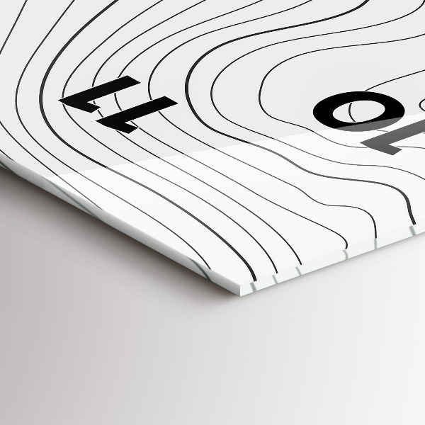 Horloge murale verticale 'Taches d''abstraction'