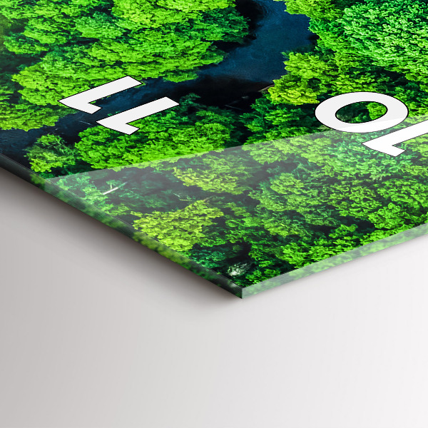 Horloge murale verticale Rivière dans la forêt