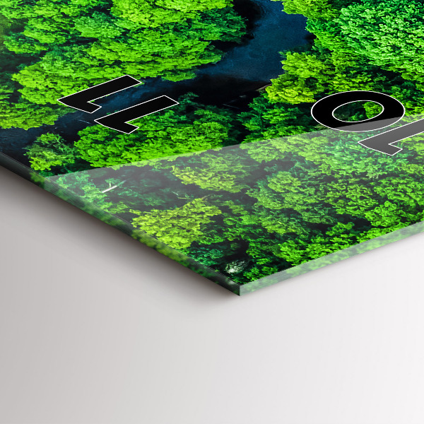 Horloge murale verticale Rivière dans la forêt