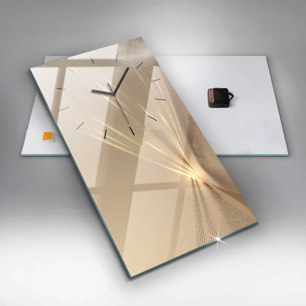 Horloge murale verticale Lumière abstraite