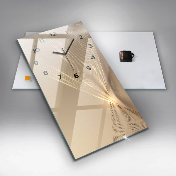 Horloge murale verticale Lumière abstraite