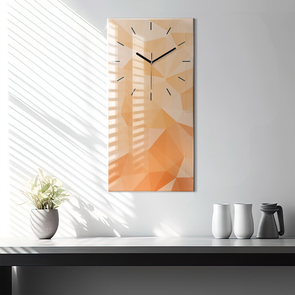 Horloge murale verticale 'Triangles d''abstraction'
