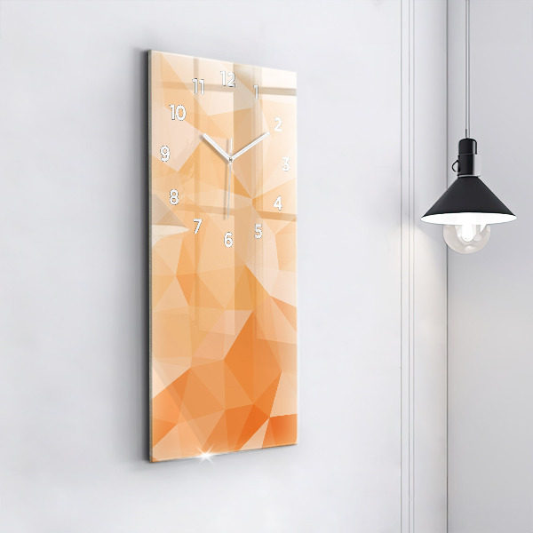 Horloge murale verticale 'Triangles d''abstraction'