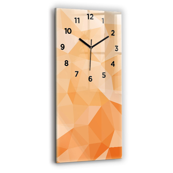 Horloge murale verticale 'Triangles d''abstraction'