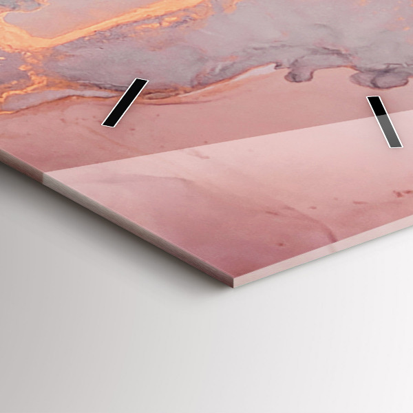 Horloge murale verticale Texture de marbre