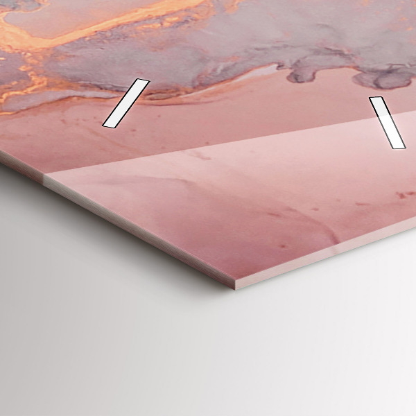 Horloge murale verticale Texture de marbre