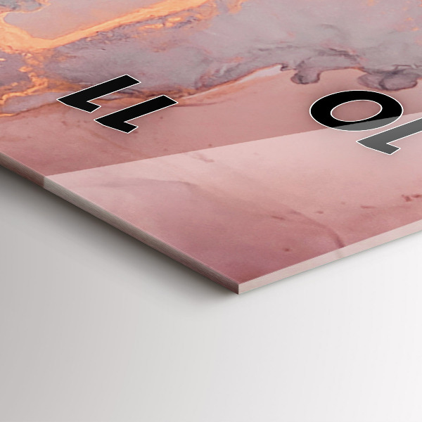 Horloge murale verticale Texture de marbre