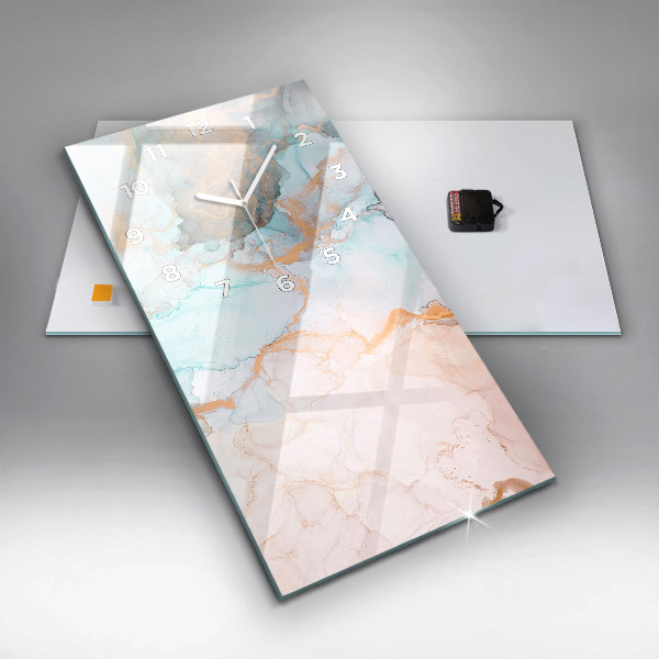 Horloge murale verticale Peinture abstraite