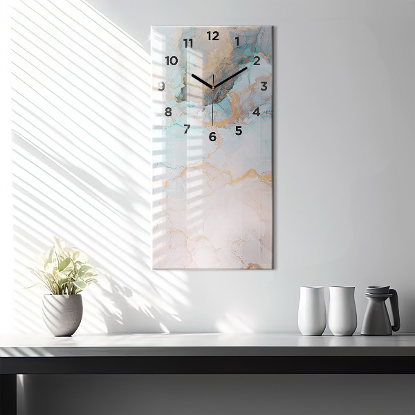 Horloge murale verticale Peinture abstraite