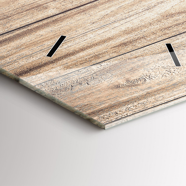 Horloge murale verticale Texture bois