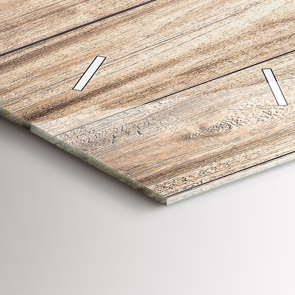 Horloge murale verticale Texture bois