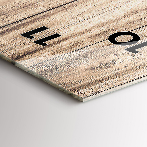 Horloge murale verticale Texture bois