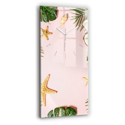 Horloge murale verticale Ambiance estivale