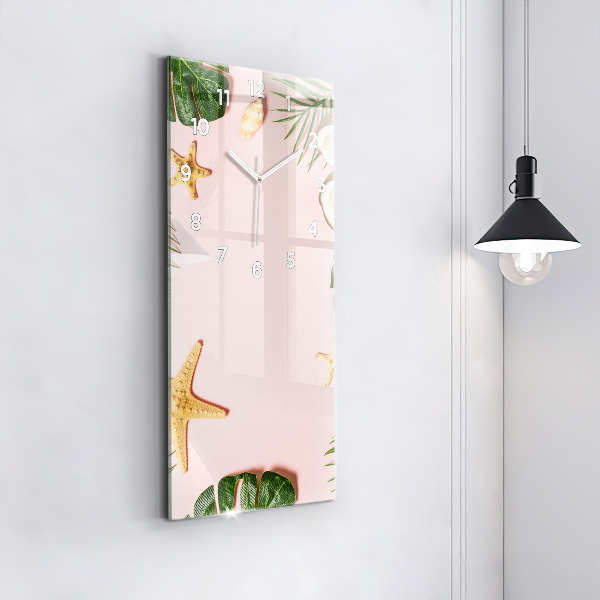 Horloge murale verticale Ambiance estivale