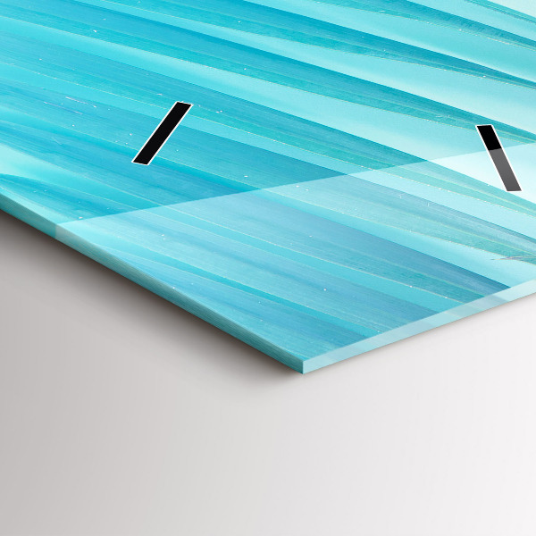 Horloge rectangulaire verticale Palmier tropical