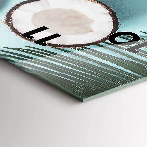 Horloge rectangulaire verticale 'Composition d''été'