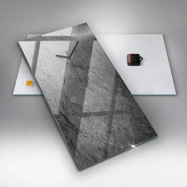 Horloge rectangulaire verticale Roche volcanique