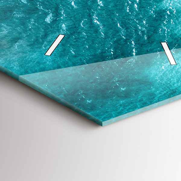 Horloge rectangulaire verticale gens de la plage de la mer