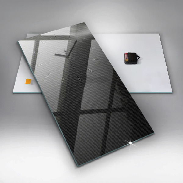 Horloge rectangulaire verticale Abstraction sombre