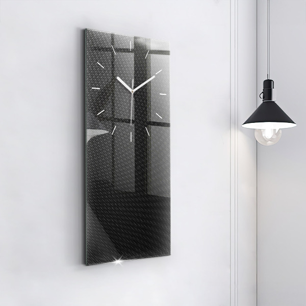 Horloge rectangulaire verticale Abstraction sombre