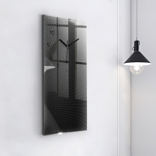 Horloge rectangulaire verticale Abstraction sombre
