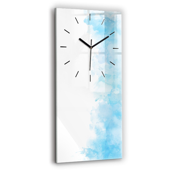Horloge rectangulaire verticale Taches peintes