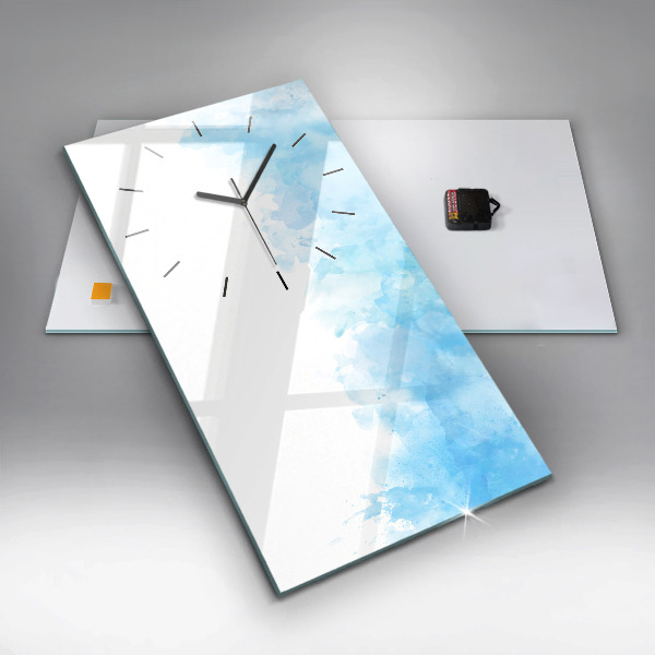 Horloge rectangulaire verticale Taches peintes