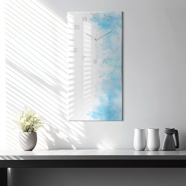 Horloge rectangulaire verticale Taches peintes