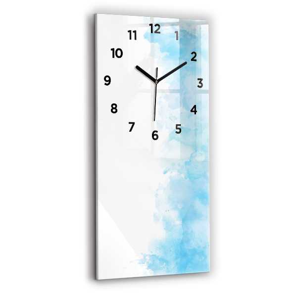 Horloge rectangulaire verticale Taches peintes