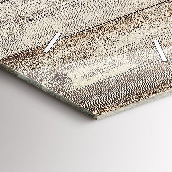 Horloge rectangulaire verticale Panneaux en bois