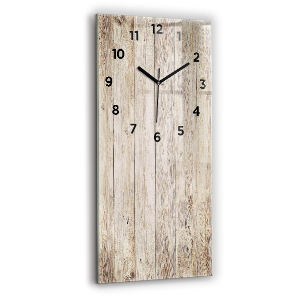 Horloge rectangulaire verticale Panneaux en bois