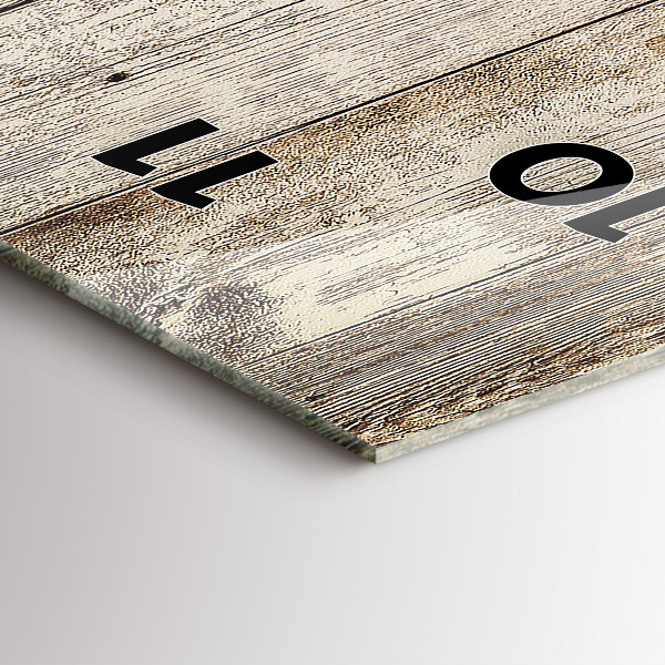 Horloge rectangulaire verticale Panneaux en bois