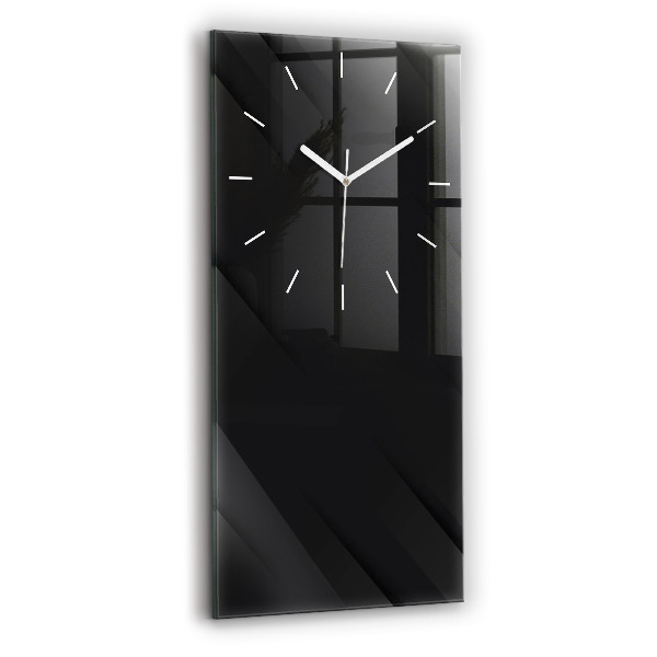 Horloge rectangulaire verticale Motif de mur sombre